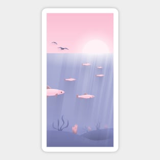 Sea landscape underwater Sticker